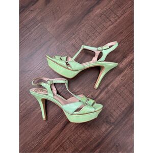 Vince Camuto Trinna Mint Green Patent Heels Pumps, Size 8.5, MSRP $140